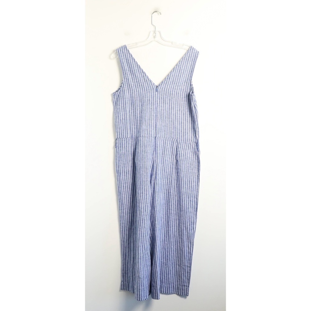 beachlunchlounge Blue and White Striped Jumpsuit - Picture 4 of 11